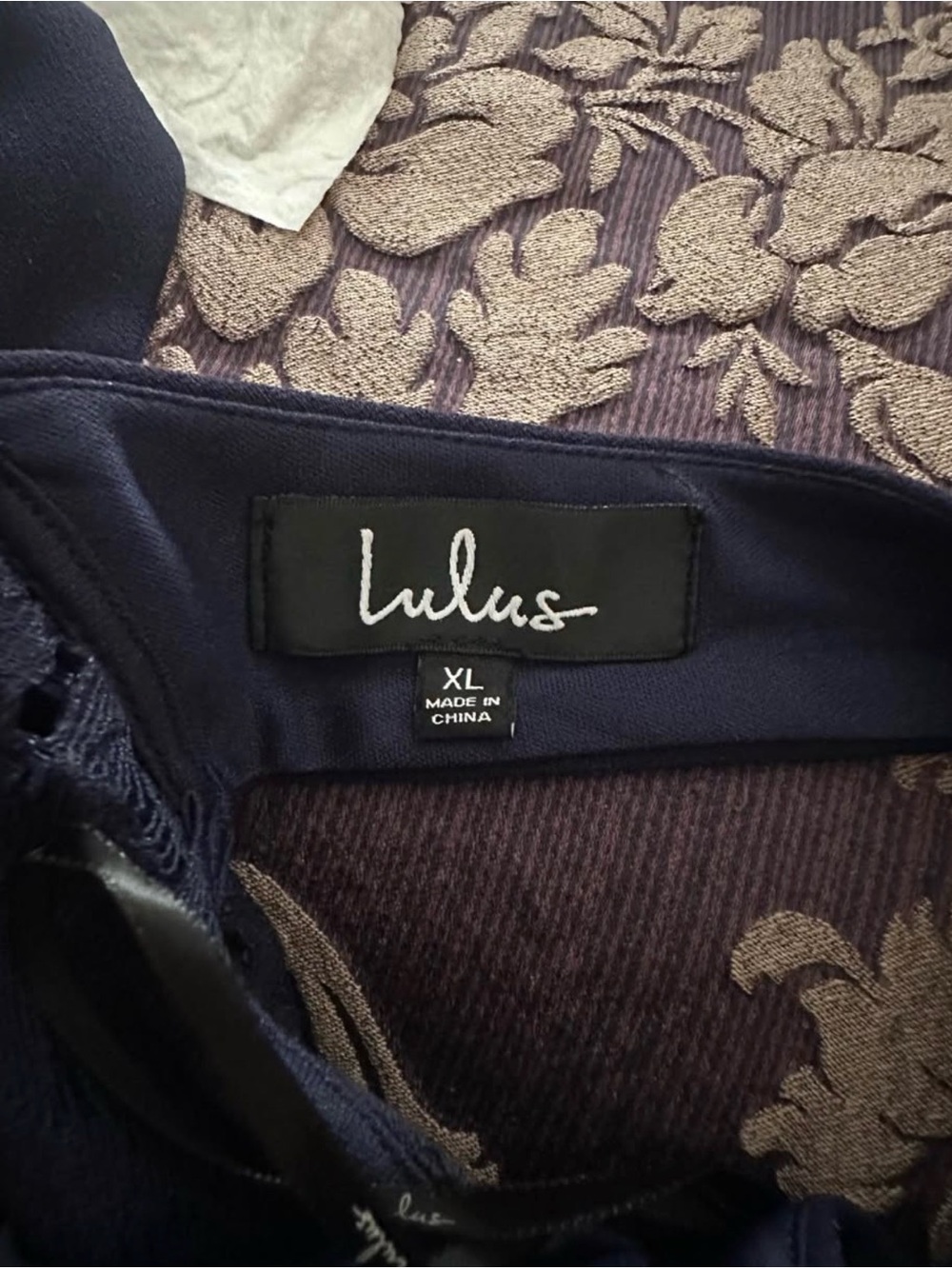 Lulus Navy Lace-Accent Women’s Jumpsuit - Picture 5 of 5